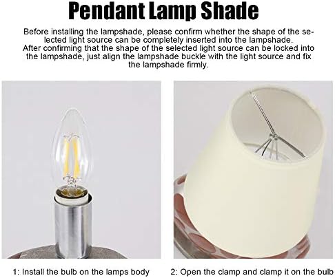 6pcs lâmpada tom de lâmpada lustre-lustre de cor creme para lustre luminador de parede abajur para lâmpada de mesa e luz do