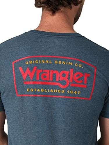 Camiseta de manga curta da tripulação do Wrangler Men's Western