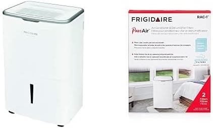 Pacote de Frigidaire FGAC5044W1 Dehumidifier, alta capacidade de umidade de 50 litros com Wi-Fi Connected + Frigidaire