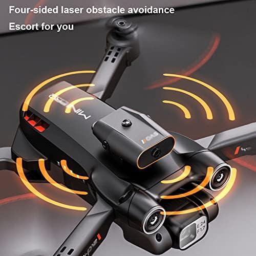 Qiyhbvr drone com câmera para adultos, 8K HD Mini FPV Drones para crianças iniciantes, presentes dobráveis ​​de brinquedos