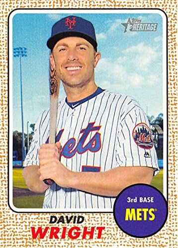 2017 Topps Heritage #23 David Wright New York Mets Baseball Card