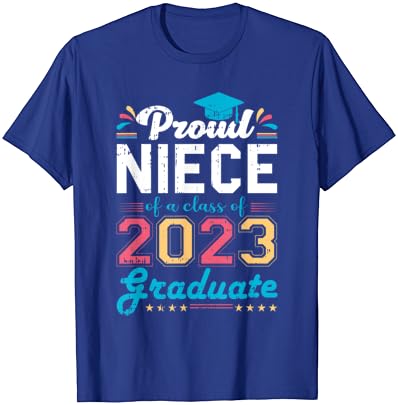 Sobrinha orgulhosa de uma turma de uma camiseta da família de graduação 2023