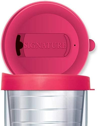Assinatura Tumbllers Pink Granny Insignia Wrap On Teal and White Roundabout 22 onça Tumbler de paredes duplas caneca com tampa do SIP Easy Pink Hot Pink