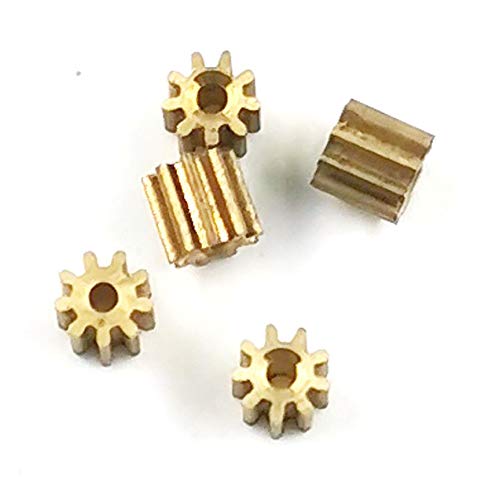 Transmissão de energia 91a 0,25m de latão 9 dentes od 2,75 mm orifício de cobre de metal 1mm combinando bem -mecânica de módulo mecânico
