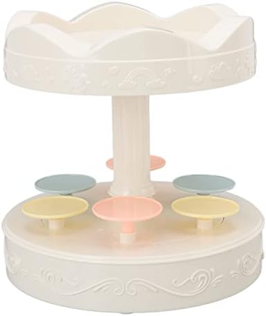 Máquina de sobremesa de camada dupla de carrossel, camada de segunda geração Cupcake Rotária Máquina