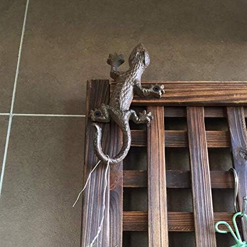 Liushi Cast Ferle Gecko Wall Hook Key Titular 18cm Home Garden Ornament Decor