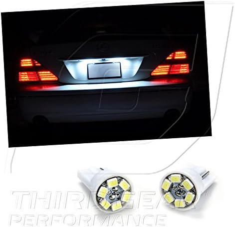 TGP T10 BRANCO 6 LED SMD Placa de placa Bulbos de lâmpadas 2004-2011 Compatível com Chevrolet Aveo / Aveo5