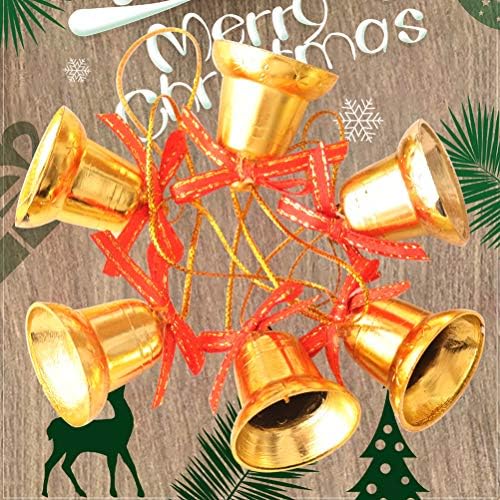 LioBo 25pcs Christmas Jingle Bell Decorative Bell Conjunto DIY Fazendo acessórios Decoração de Natal