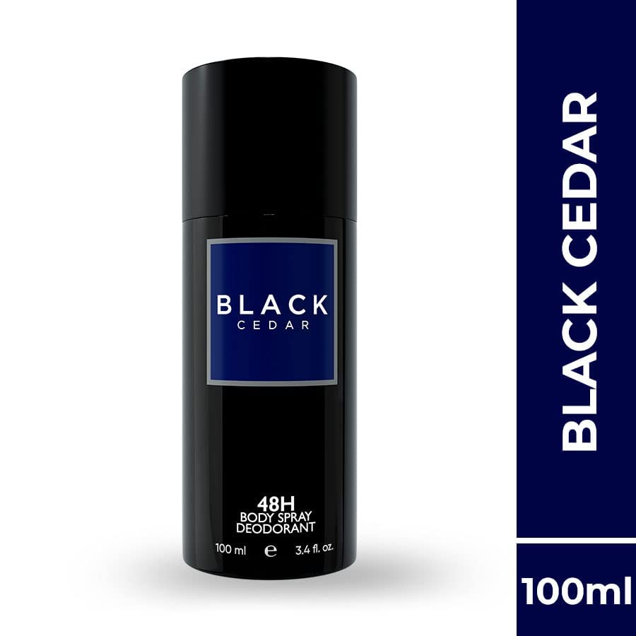 Desodorante genérico de cedro preto, para homens, 100 ml