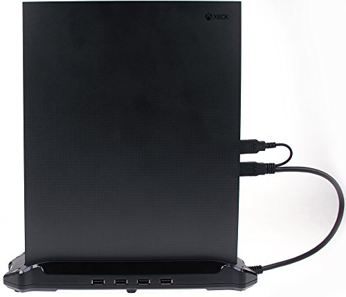 Basics Vertical Stand e USB 3.0 Hub para Xbox One X - 11 x 1,5 x 4 polegadas, preto