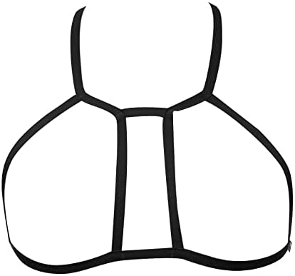 Sexy Lingerie Womens Harness Strappy gaiola sutiã hollow out elástico com suplos de gaiola bandagem bralette halter sutiã tops