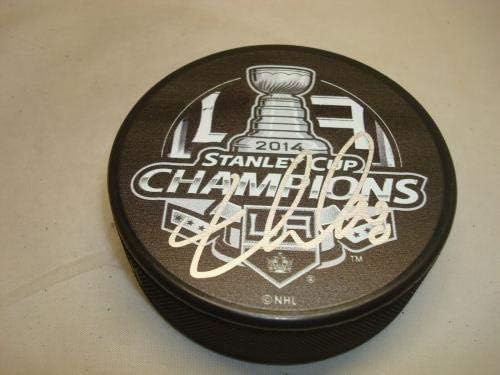 Jarret Stoll assinou Kings 2014 Stanley Cup Champs Hockey Puck PSA/DNA CoA 1A - Pucks NHL autografados