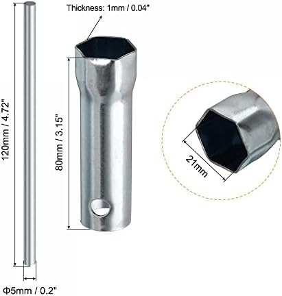 UXCELL 21MM UNIVERSAL IGNIÇÃO SABELA SPANKNER SCAREN SOCKET 5 PCS