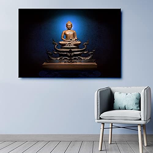 999Store Blue Buddha Canvas Pintura Ulp36540374