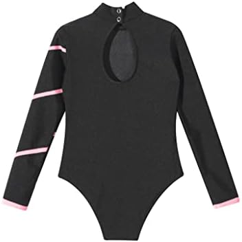 LOODGAO CRILHAS MENINAS MENINAS LONGO DE MANAGEM LONGA DANÇA DE BALLET GYMNÁSTICA DECLOTED MOGO NOCK ATHLETIC UNITARD Bodysuit