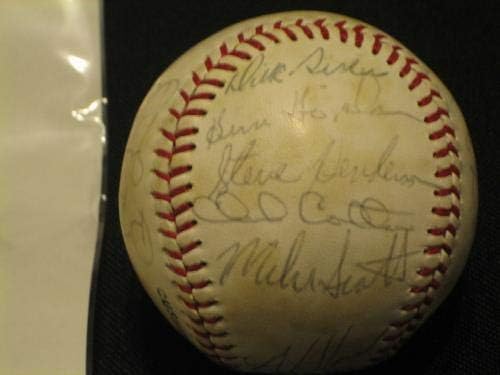 1979 A equipe do Mets assinou autografada Onl Feeney Baseball Mays, Cottier+ JSA !! - bolas de beisebol autografadas