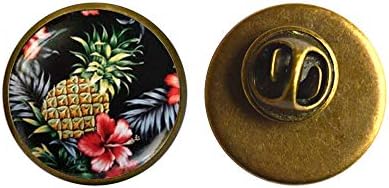 Jóias de broche de abacaxi tropical, broche de abacaxi, broche em camadas, charme de frutas, presente para ela, broche