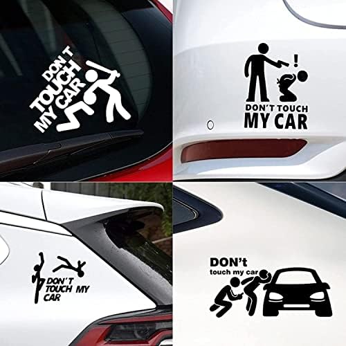 Adesivo de pára -choques engraçado aokai não toque meu carro decalques de carro janelas portas caminhões adesivos de carro sinais