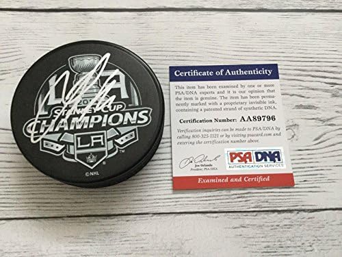 Jeff Carter assinou La Kings 2014 Stanley Cup Hockey Puck PSA DNA CoA A - Pucks de NHL autografados