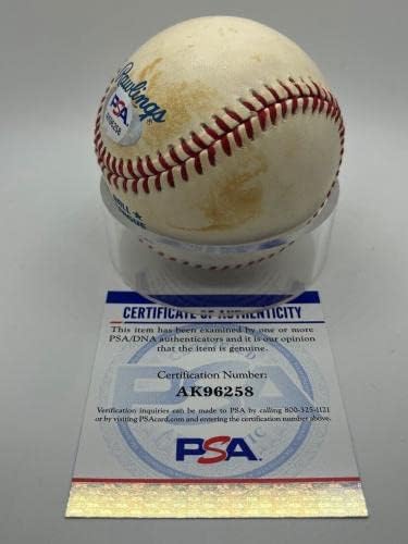 Eric Fox Oakland Athletics A autógrafo assinado OMLB Baseball PSA DNA - bolas de beisebol autografadas