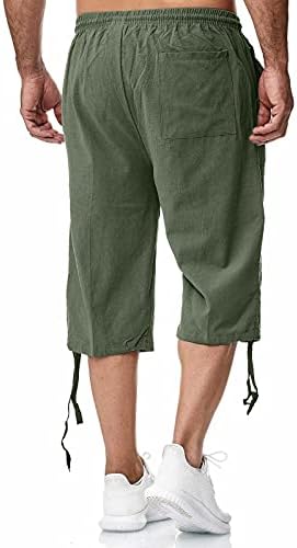 Calça adulta miashui calça calça de verão cortada calça masculina esportes de algodão calças de calça de pista de corrida jogando