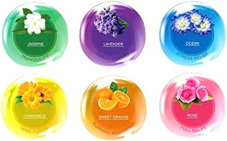 Yinqin chuveiro a vapor de aromaterapia com chuveiro 6pcs Bombas de banho com óleos essenciais aromas frescos naturais