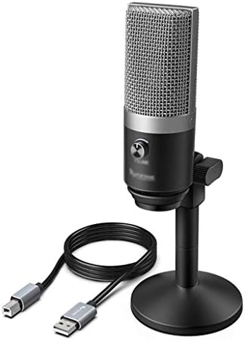 Microfone USB UXZDX para laptop e computadores para gravar streaming Twitch Voice Overs Podcasting para Skype