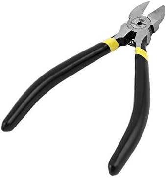 X-Dree 5 Longo alça de plástico longa Cortador de corte diagonal ferramenta de mão preto (mango de 5 '