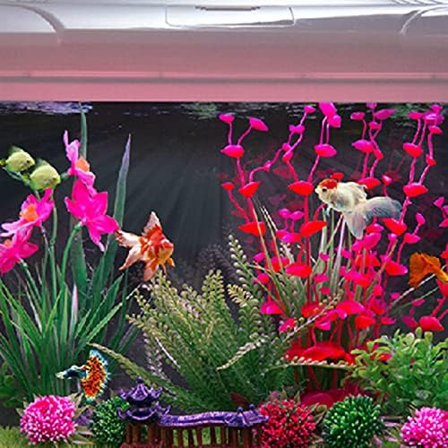 MY MOUNONEY 4PCS Artificial Grass Ball Plástico Plantas de água verde Conjunto de flores Decorações de aquário Plantas de plástico para tanques de peixes
