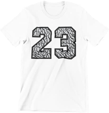Camisa para combinar com a camiseta gráfica masculina da Jordânia Retro 23 Elefante, 23 Elephant Print Graphic Tee