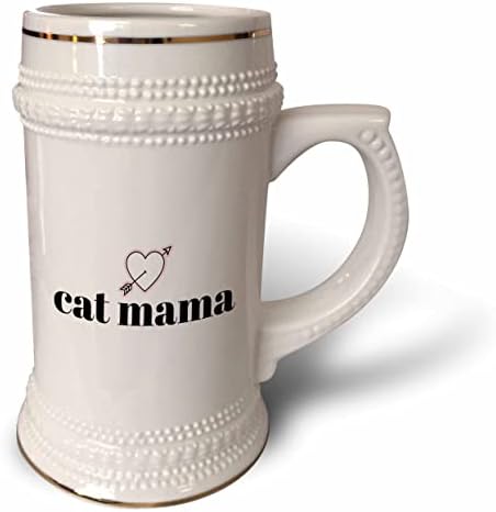 3drose evadane - ditadas engraçadas - gato mama - 22oz Stein caneca