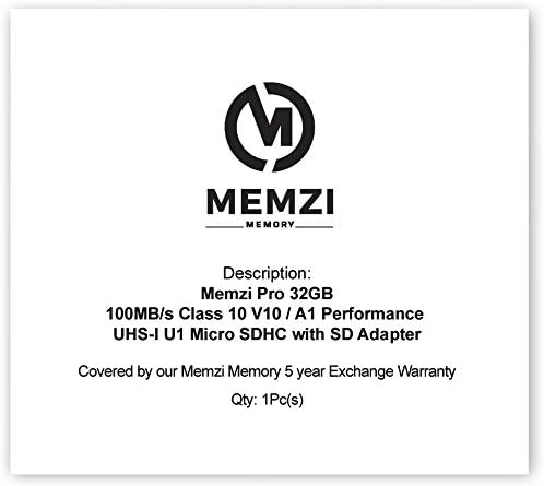 MEMZI PRO 32 GB 100MB/S MICRO SDHC CARTÃO DE MEMÓRIA PARA CRODO CR900, CR750, CR700, CR600, CR500, CR350, CR300, CR100 DASH CAMIS