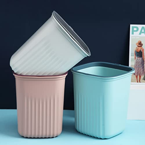 Zerodeko 3pcs lixo pequeno lata, lixo plástico lata decorativa lixo colorido lixo minúsculo lixo de cesta de lixo para banheiro,