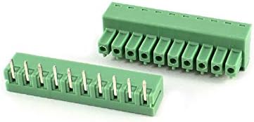 NOVO LON0167 Verde 10pin 3,81mm Spacacamento PCB PCB Terminal Block Connector 300V 8A AWG22-16 (Grün 10pin 3,81 mm ABSTAND PCB