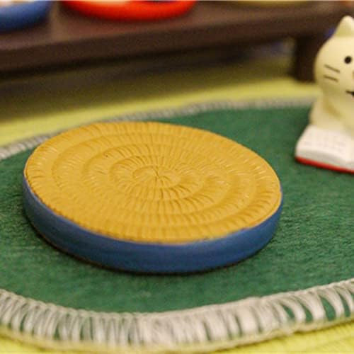 Homoyoyo Decoração japonesa itens decorativos suprimentos redondos em miniatura tatami scene cenário acessórios