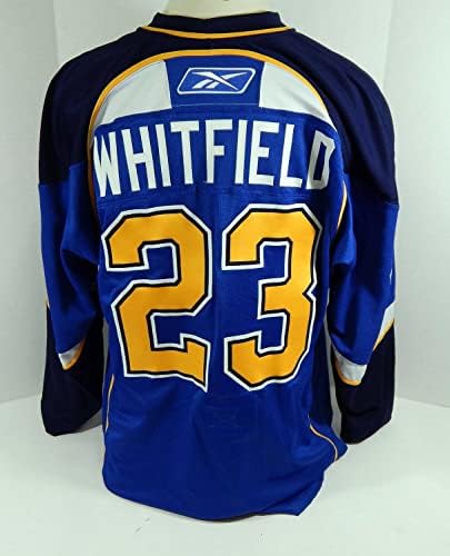St. Louis Blues Trent Whitfield #23 Game usou Blue Jersey DP12169 - Jogo usado NHL Jerseys
