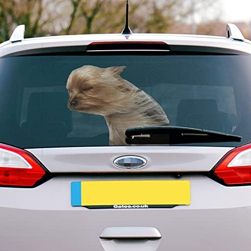 Exibição do produto Purse Cartoon Puppy semi -transparente adesivos de janela de carro transparente adesivos de janela de carro