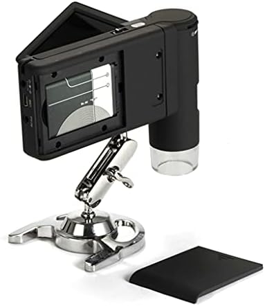 Liruxun 500x Microscópio Digital Mobile 3 '' LCD 5MP Ferramentas de câmera de lítio USB de lítio 8 LED 8 LED PC Ferramentas de