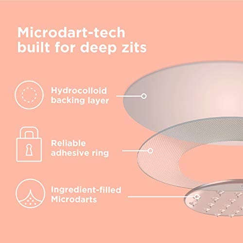 Zitsticka Killa Kit | Autodisolindo o patch de espinha de acne microdart para espinhas e manchas | Spot direcionada para zits cegos, em estágio inicial e de maior alcance para o rosto e a pele