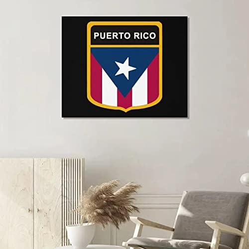 Telas de arte de parede de bandeira de Porto Rico