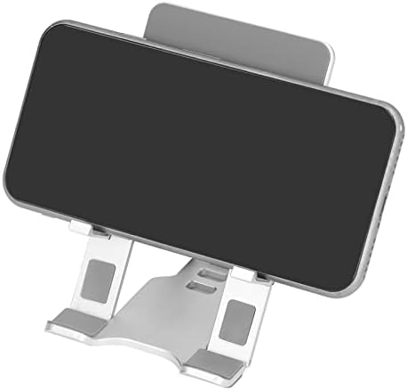Titular do tablet, suporte multifuncional de celular prateado para desktop