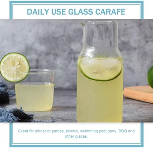 Luxshiny copo xícaras de cabeceira de cabeceira de mesa de vidro de vidro de vidro de vidro dispensador de bebida transparente