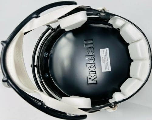 Steelers Najee Harris assinou fanáticos de capacete de réplica em tamanho grande Riddell B315007 - Capacetes NFL autografados