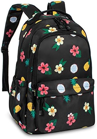 Leaper Backpack Laptop Backpack Backpack Bags da faculdade Travel Daypack Black