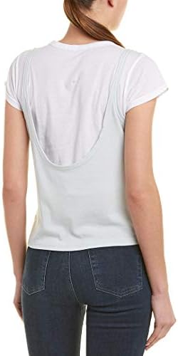 Camisa branca feminina de Monrow com tanque de costela