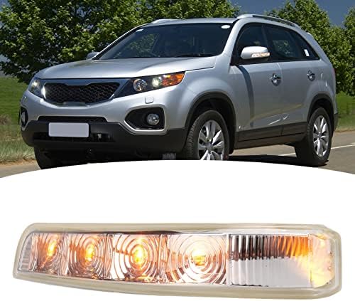 Luz indicadora do espelho lateral ARAMOX, Indicador de LED do espelho lateral Indicador Signal Signal ABS Substituição para Kia Sorento