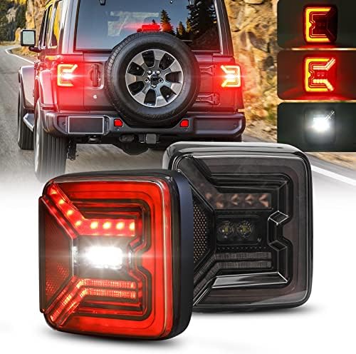 M MIBAHE LUZES TAIL LED DOT Aprovado com luzes reversas de 30W, lâmpadas de freio, luzes de corrida diurnas compatíveis com Jeep