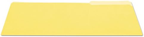 Pastas de arquivo 10524 universais, 1/3 de corte de uma guia superior, legal, amarelo/amarelo claro, 100/caixa