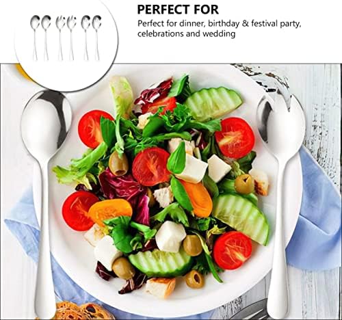 Bestonzon 1 Set Chef Forks talhas de talheres de comida de comida elegante servidor para servidores casamentos, eventos de café