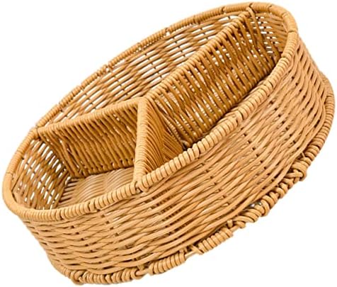 Bandejas de cesta de divisórias de frutas nolitoy 4pcs para bandas de armazenamento de mesa de café cestas de tecido cesto pequenos